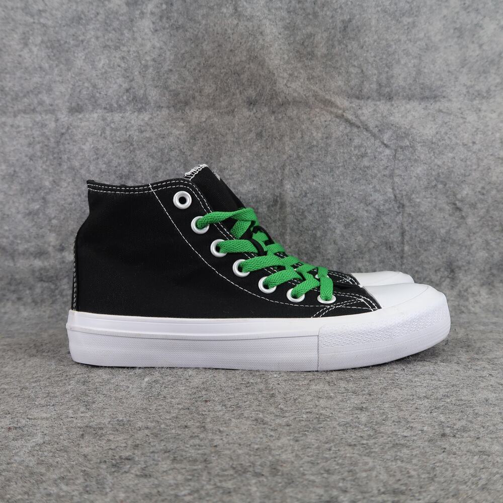 No Boundaries Shoes Womens 6 Sneakers High Top Casual Canvas Lace Up Black No Bo